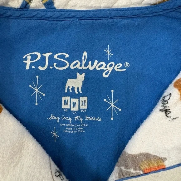 HTF P.J. Salvage Happy Pawnukkah Dog Hanukkah Flannel Pajama Set - Size M - Picture 10 of 10